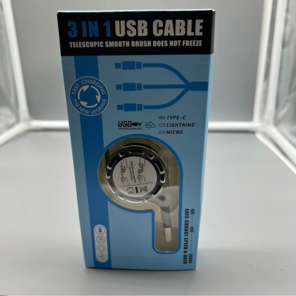 3 in 1‎ USB Cable - Black